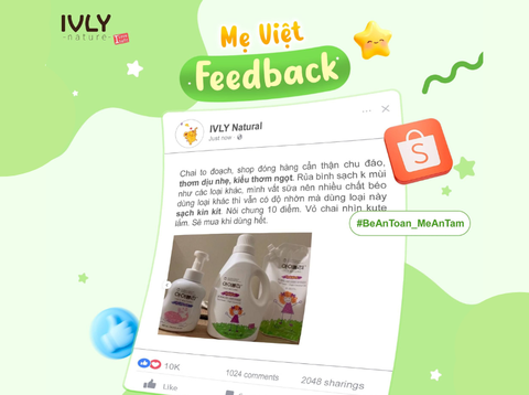 Feedback của mẹ về Ivly