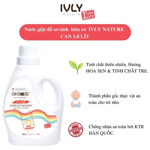 Nước giặt IVLY NATURE hương hoa sen 1800ml