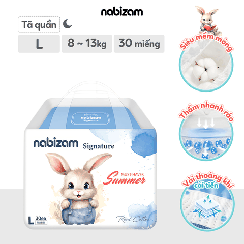 Tã Quần Nabizam Signature Summer size L - 30m