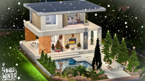 Story of Xmas Matcha House - The Sim 4 ✨🎄