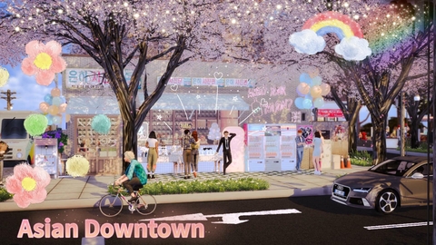Asian Downtown - The Sim 4