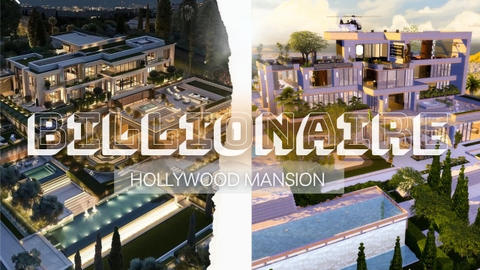 HollyWood Mansion - Billionaire Series - Sim 4 Super Luxury Lifestyle