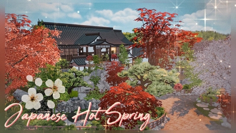 Japanese house hot spring - Suối Nước Nóng Nhật Bản