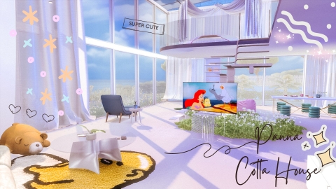 ✨🏡 Panna Cotta House – The Sweet Home by the Sea in Tartosa 🏖️🍮 - The Sim 4