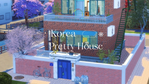 Korean Style House of a 2000s - The Sims 4