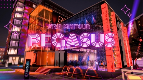 PEGASUS Strip Nightclub - The Sim 4 - Super super Cool 🎊🎉‼️‼️‼️