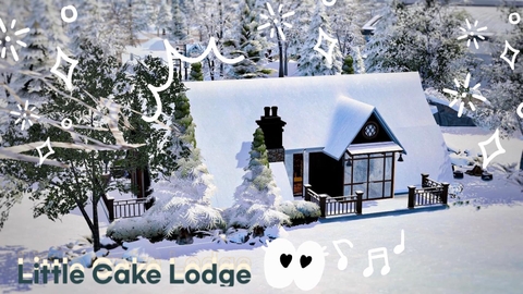 LITTLE CAKE LODGE – A SWEET HAVEN ON THE SLOPES OF MT. KOMOREBI ✨🏔️ - The Sim 4