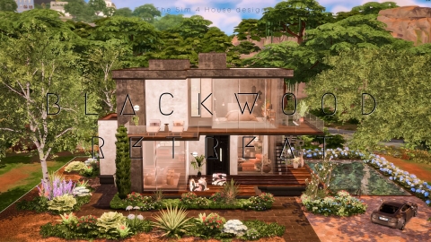 BLACKWOOD RETREAT 🖤✨ - The Sim 4