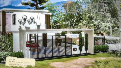 Cloud - Modern House in Sim 4