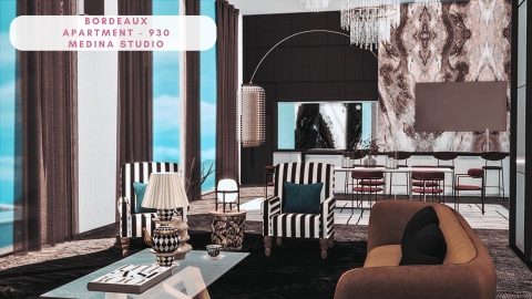 Bordeaux Apartment - 930 Medina Studio - The Sim 4