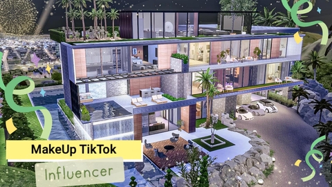 Makeup Tiktok Influencers - Luxury Life with Huge Mansion