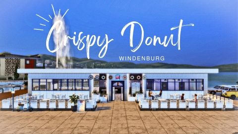 Crispy Donut – the brand new donut shop in Windenburg, The Sims 4! ✨🍩 (Business & Hobbies Pack)