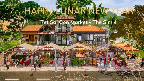 Tet SaiGon Market in Lunar New Year - Chợ Tết Truyền Thống Việt Nam - Tết Nguyên Đán