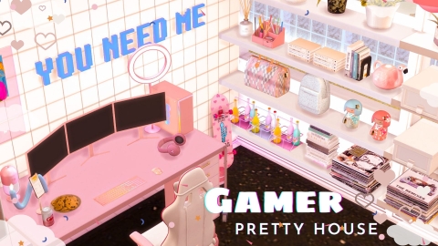 Gamer Pretty House - The Sim 4 - Ngôi Nhà Game Thủ