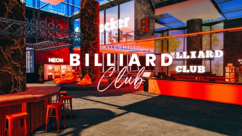 BILLIARD CLUB x HOSTEL NEON ✨ The Sim 4 (Business & Hobbies Pack)