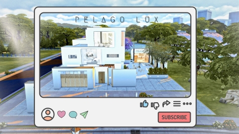 PELAGO cafe & LUX house - The Sim 4 (Business & Hobbies Pack)