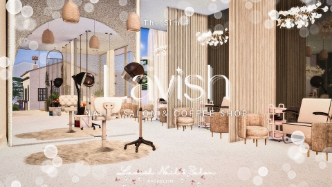 Lavish Nail - Salon & Coffee Shop - The Sim 4