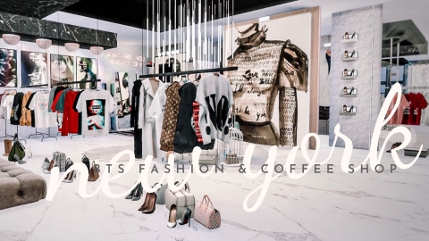 BTS New York Fashion & Coffee Shop - The Sim 4 (Business & Hobbies Pack)