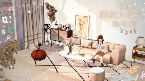 Tiktok 6733 Modern - Cute House The Sim 4