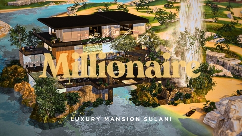 Millionaire - Black Leo - The Sim 4 Luxury Mansion Sulani