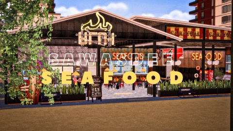 SAWASDEE SEAFOOD – The Paradise of Thai Seafood & Hotpot Buffet 🐟🥘🌿 - The Sim 4 (Business & Hobbies Pack)