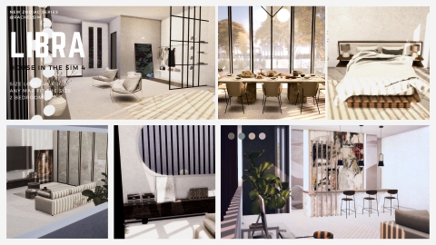 Libra House - Ngôi Nhà Cung Thiên Bình - The Sim 4