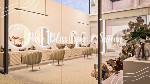 Pure Bliss Spa & Sauna – The Pinnacle of Relaxation in The Sims 4 ✨(Business & Hobbies Pack)
