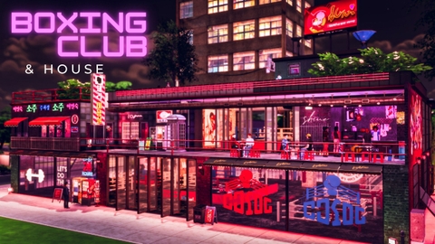 🥊 BOXING CLUB & URBAN HOME 🏙️🔥- The sim 4 (Business & Hobbies Pack)