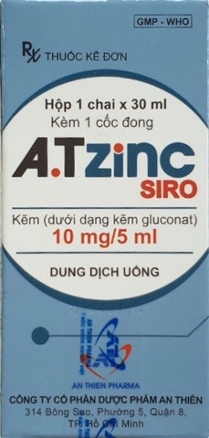 Thuốc Atizinc siro dạng chai 30ml