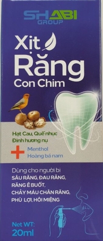 Xịt răng con chim ( Lọ 20 ml)