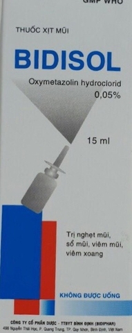 Thuốc xịt mũi Bidisol