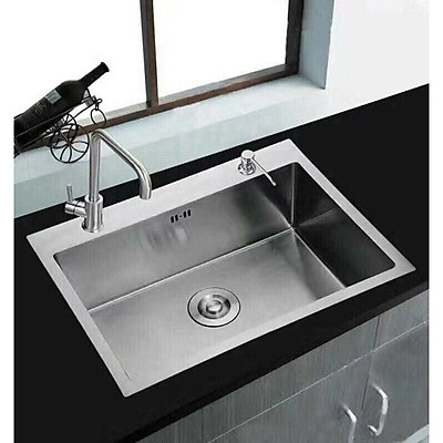 Chậu đơn 1 hộc 60x45cm inox SUS 304 CHINOX CR44