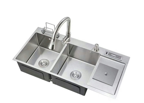 Chậu hố rác cài dao, cài thớt SUS 304 CHINOX CR56