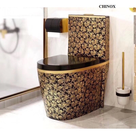 Bệt cao màu đen hoa vàng CHINOX CN909