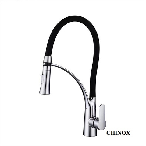 Vòi rửa bát dây da đen CHINOX VR22