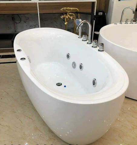 Bồn tắm ovan kèm sục massage CHINOX