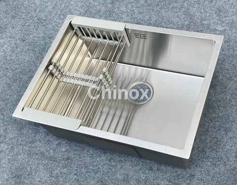 Chậu âm bàn 1 hố 60x45cm CHINOX CR78