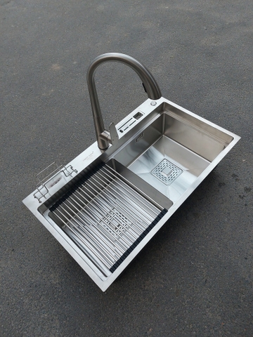 Vòi rửa bát dây rút SUS 304 thiên nga đầu rồng CHINOX VR63