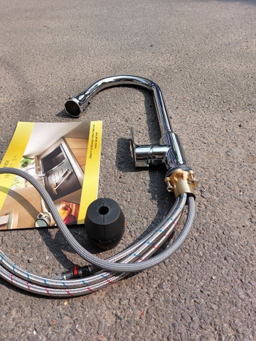 Vòi rửa bát dây rút 3 chế độ rửa lõi đồng phủ bóng CHINOX VR19