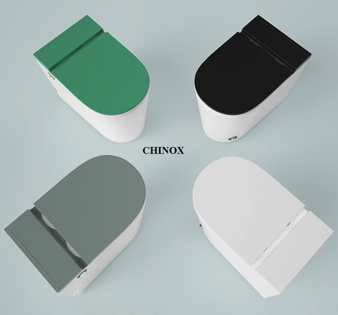 Bệt xả trực tiếp không két nước CHINOX CN903 - xanh trắng