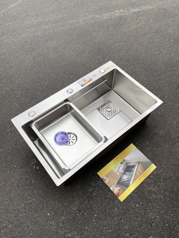 Chậu rửa bát 1 hố inox  CHINOX CR91 kích thước 75x46cm