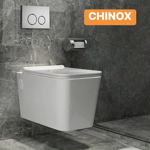 Bệt treo âm tường không két nước dáng vuông CHINOX CN103AT