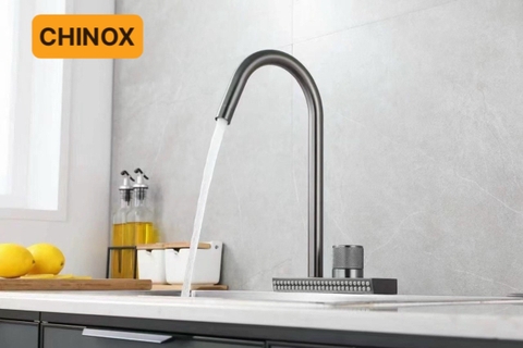 Vòi rửa bát xả thác nước loại 1 chân lắp cho mọi loại chậu CHINOX VR78