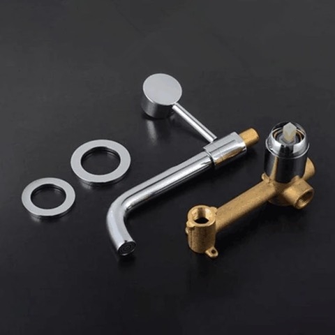 Vòi rửa mặt âm tường tròn CHINOX 6003AT - bóng