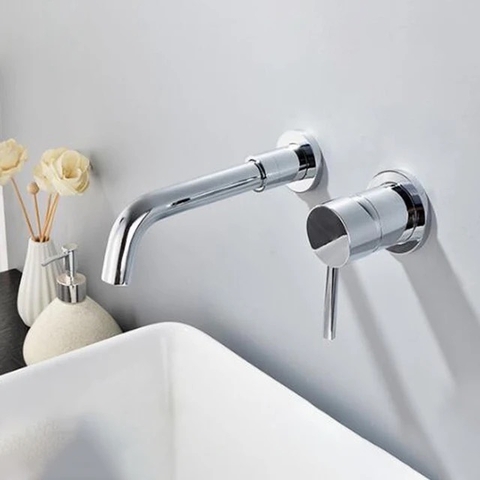 Vòi rửa mặt âm tường tròn CHINOX 6003AT - bóng
