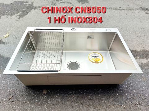 Chậu rửa bát 1 hố cỡ đại 80x50cm CHINOX CR112
