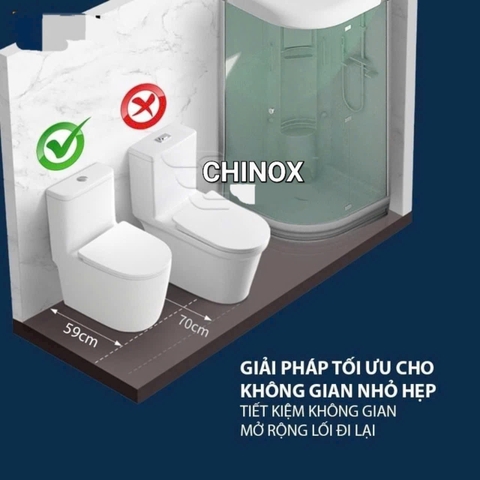 Bệt cho không gian hẹp 59cm CHINOX LK04