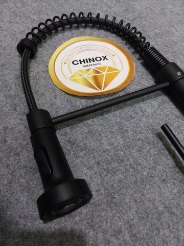 Vòi rút lò xo màu đen CHINOX VR91