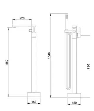 Sen tắm bồn đặt sàn CHINOX STB19