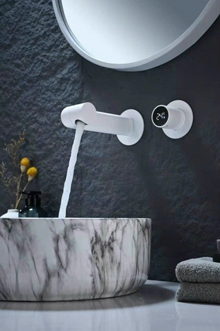 Vòi âm tường tròn mặt hiển thị Led nhiệt độ  CHINOX VA03 ( 2 màu)